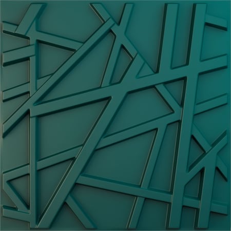 Ekena Millwork 19 5/8in. W x 19 5/8in. H Evergreen EnduraWall Decorative 3D Wall Panel Covers 2.67 Sq. Ft. WP20X20EGGLN